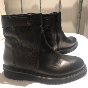 Vince. black leather boots